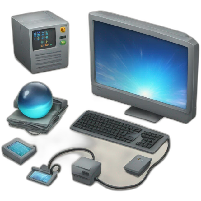 work, energy, computer emoji