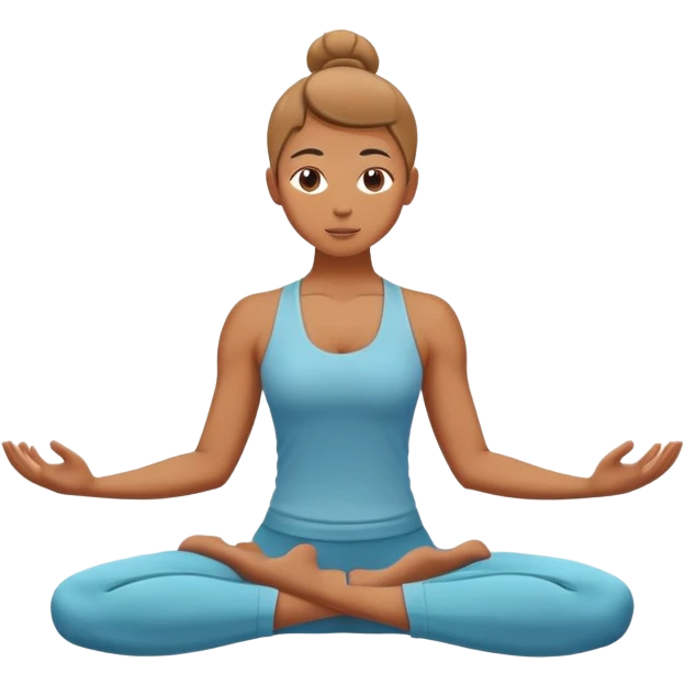 person doing yoga pose emoji