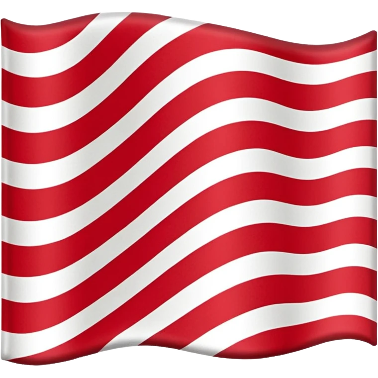 Red white and black lined flag emoji