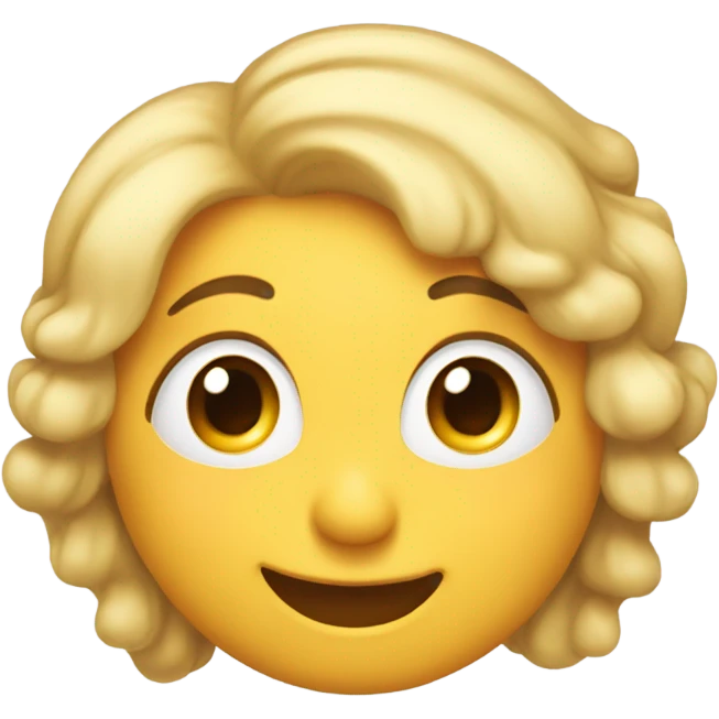 funny emoji whit eyelashes emoji