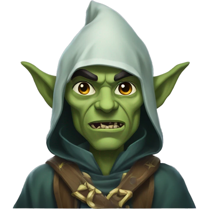 half-orc male wizard necromancer emoji