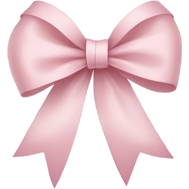 light pink ribbon bow emoji