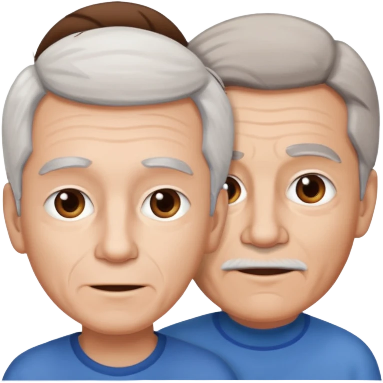boy hair brown 70 yeear old hairr white emoji