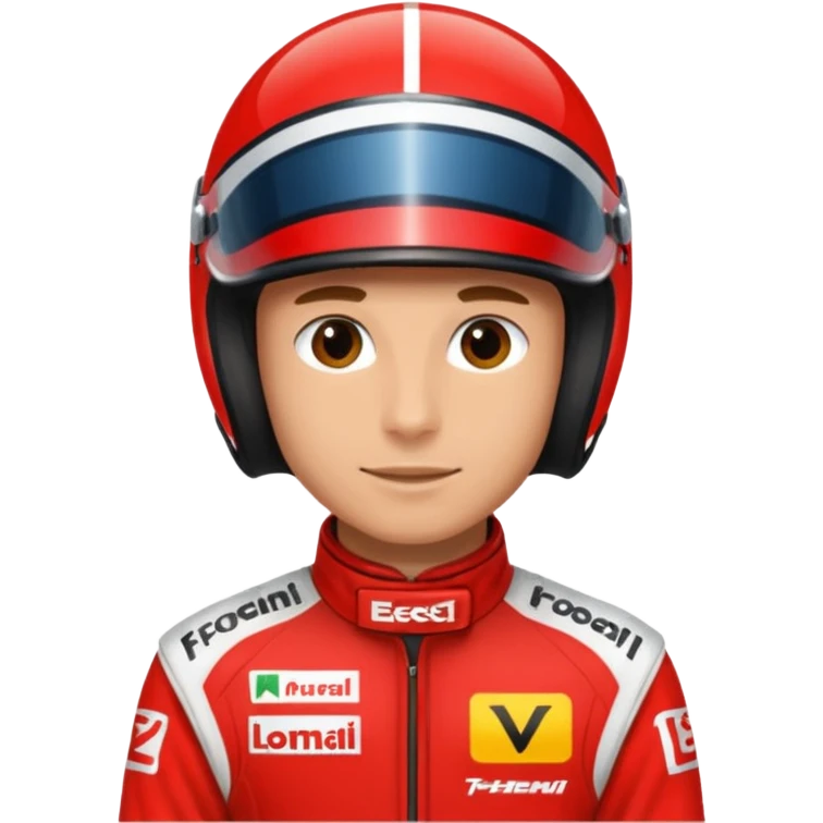 red formula driver emoji