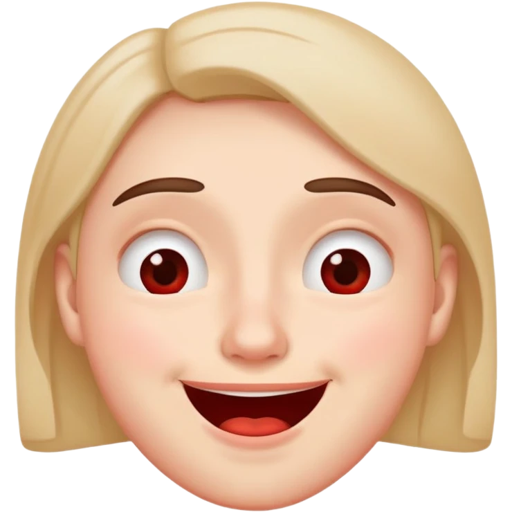 Embarrassed face with curved upside down eyebrows and embarrassed smile and red cheeks  emoji