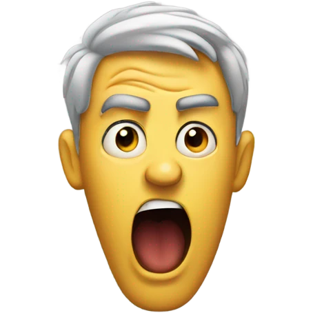 Sarcastic shocked face  emoji