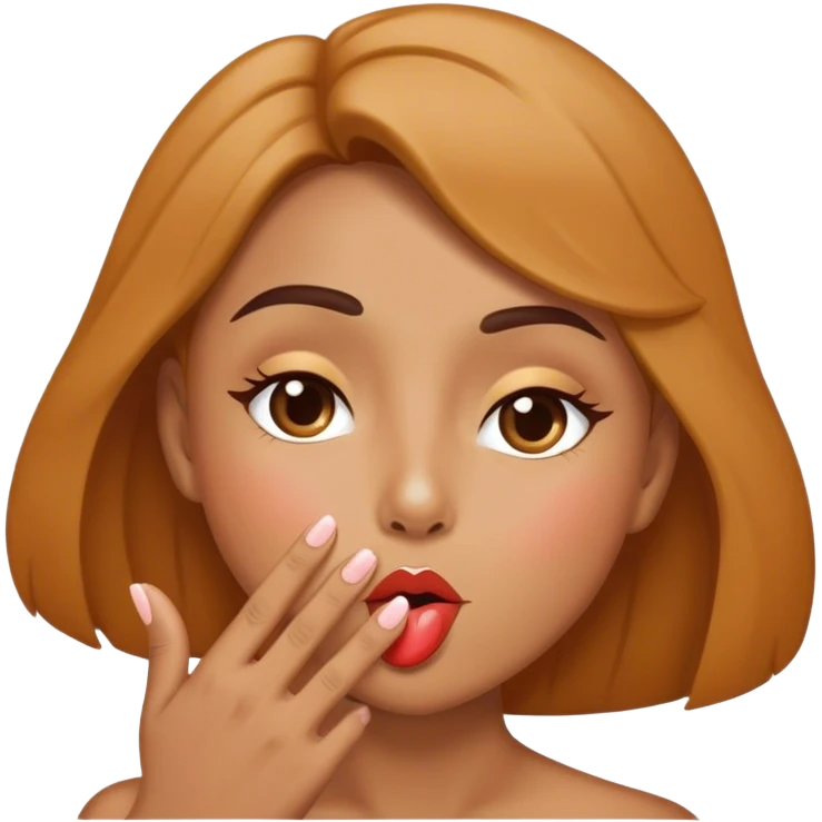 Blowing a kiss emoji