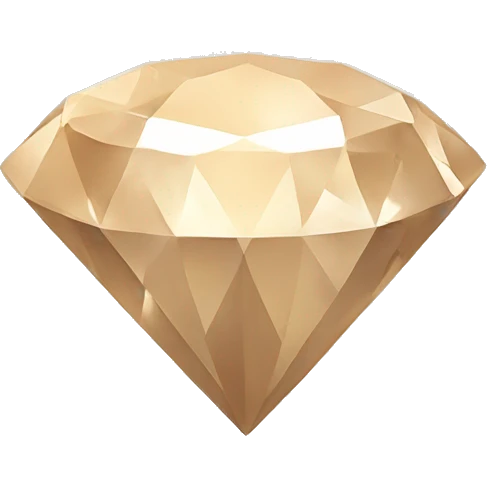 Beige Aesthetic Diamond emoji