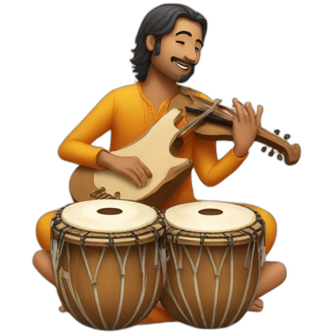 music with tabla emoji