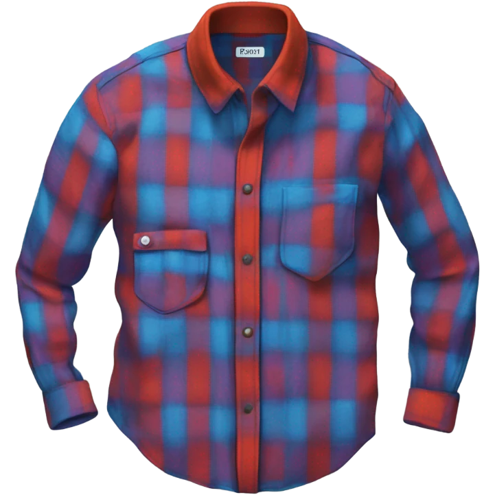 90s retro flannel shirt emoji