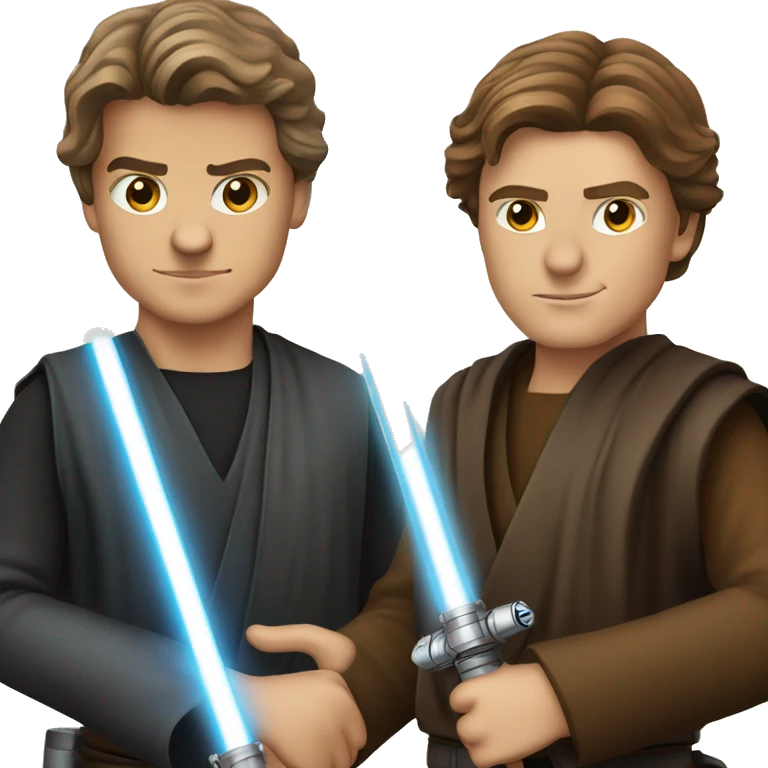 anakin skywalker with a lightsaber emoji