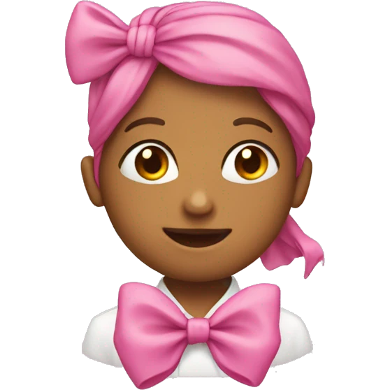 school with school pink bow emoji