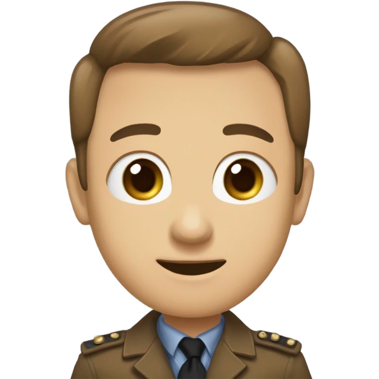 девушка учитель информатики с коричневіми волосами и карими глазами emoji