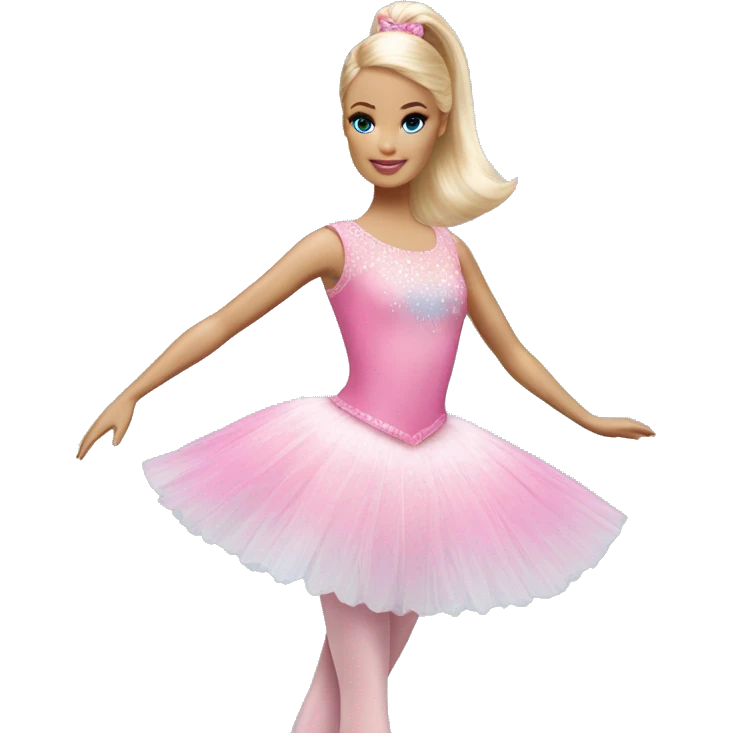 Barbie Swan Lake blue and pink ballet dress  emoji