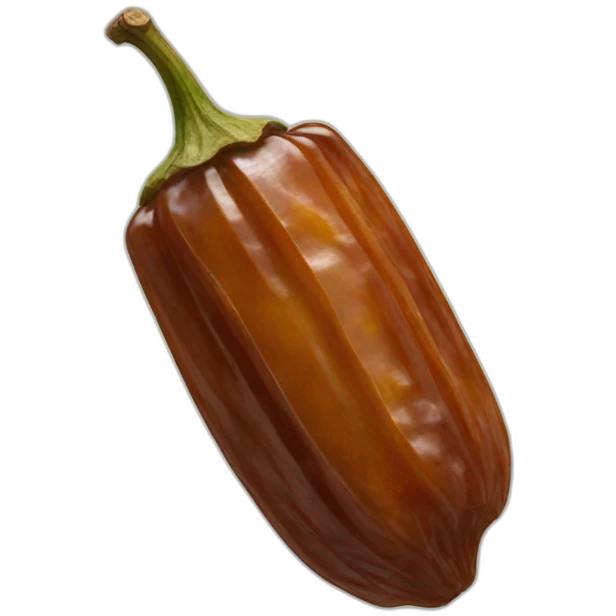 dried date shaped like a pepper emoji