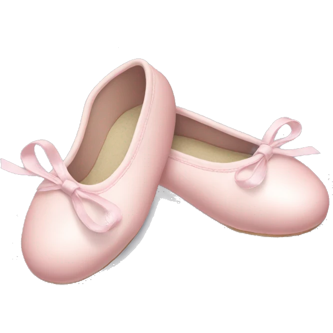 Pale pink ballet shoes emoji