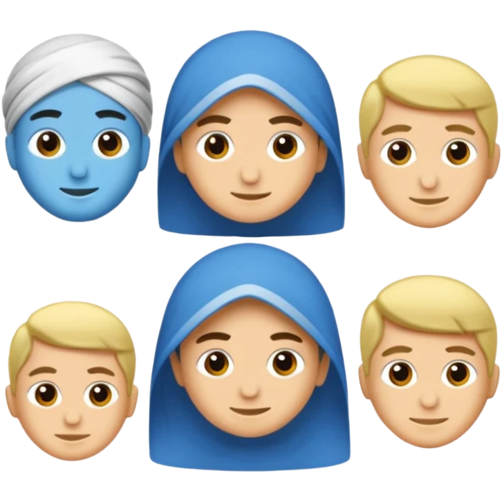 Mavi yuvarlağın içinde beyaz tik emoji