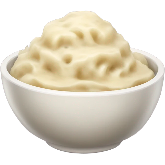 bowl of mashed potatoes with gravy emoji