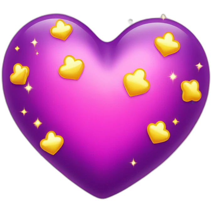 pink-and-purple-heart-with-yellow-sparkles emoji
