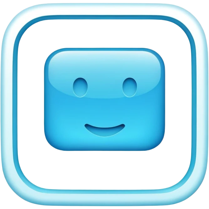 blue square with rounded corners emoji