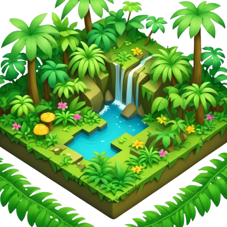 3d-isometric- jungle emoji