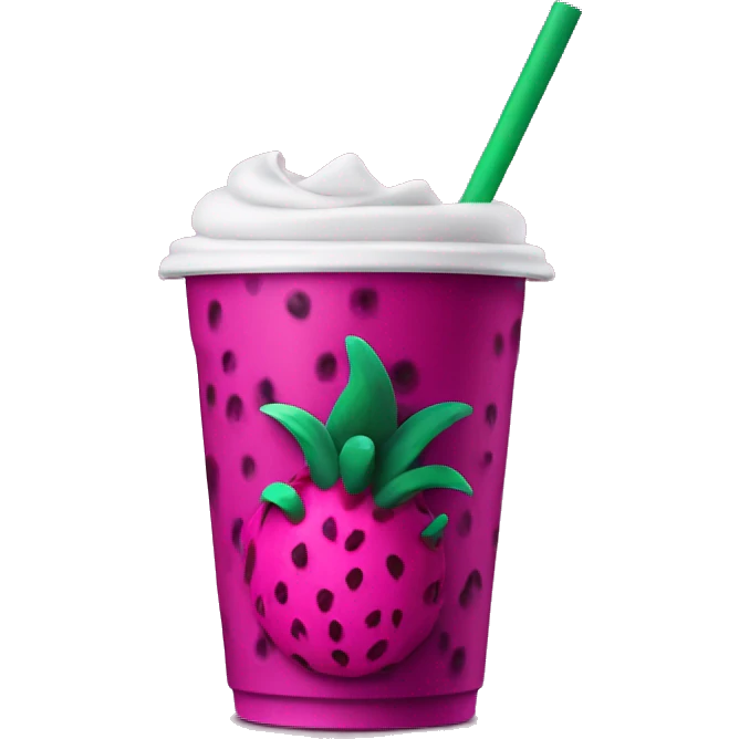 starbucks dragonfruit drink emoji