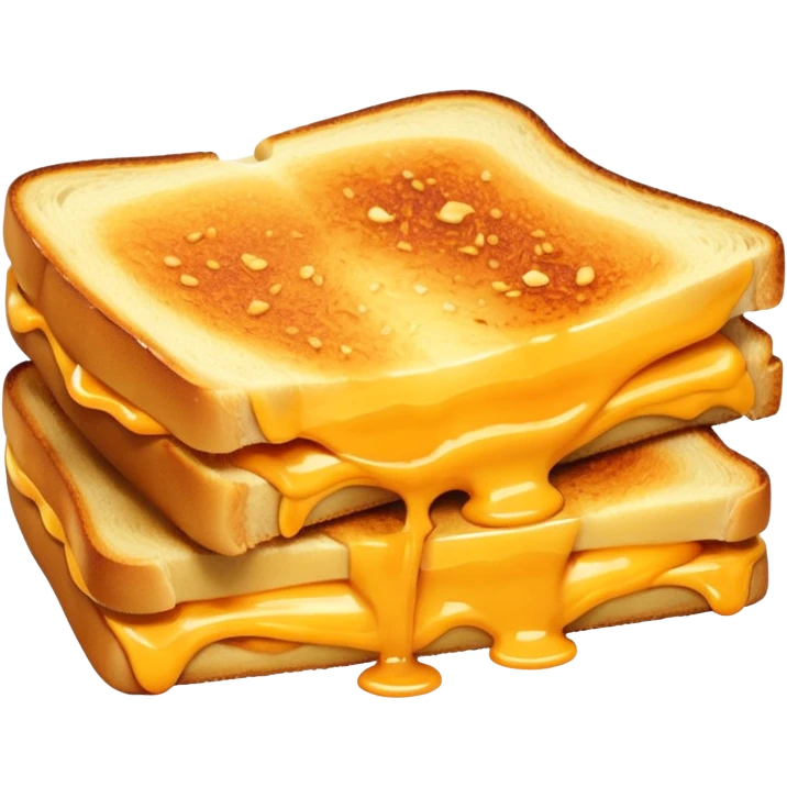 A slice of grilled cheese emoji