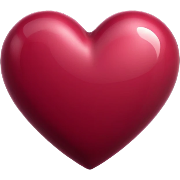 Burgundy heart emoji