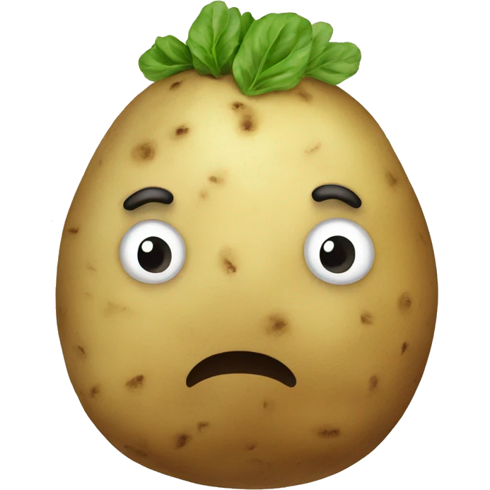 a potato drawing emoji