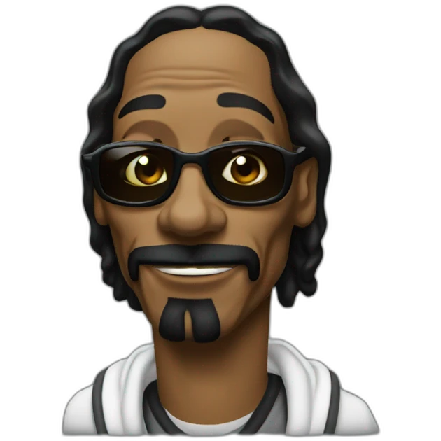 Snoop Dogg qui fume un joint emoji
