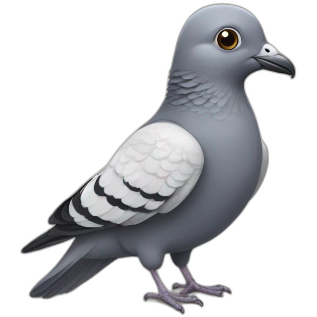 pigeon with Mustache emoji