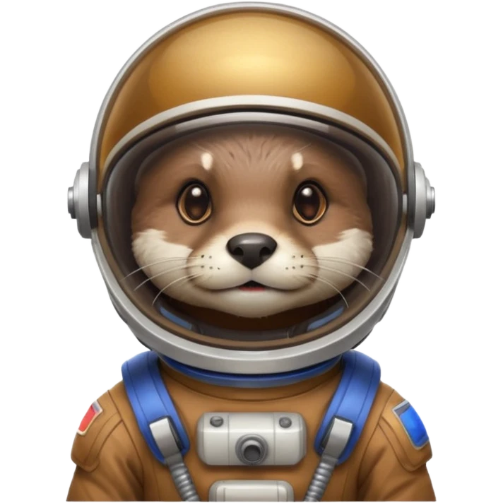 otter wearing a space helmet emoji