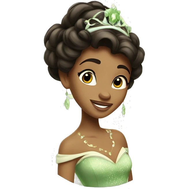 Tiana Disney princess emoji