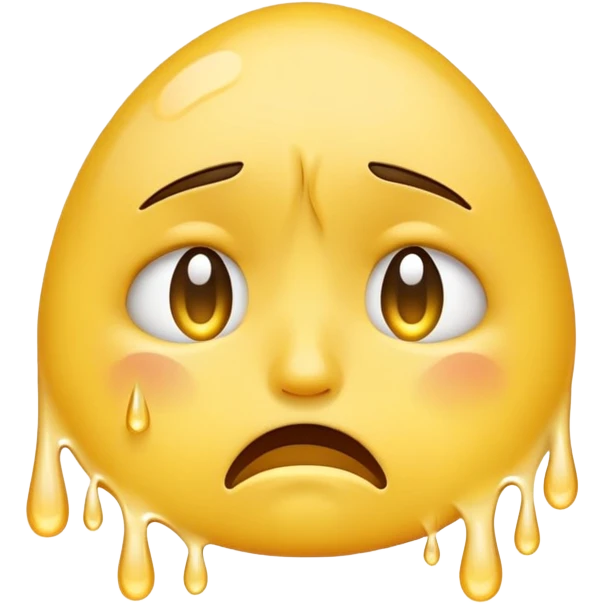"An emoji showing a crying face"
 emoji