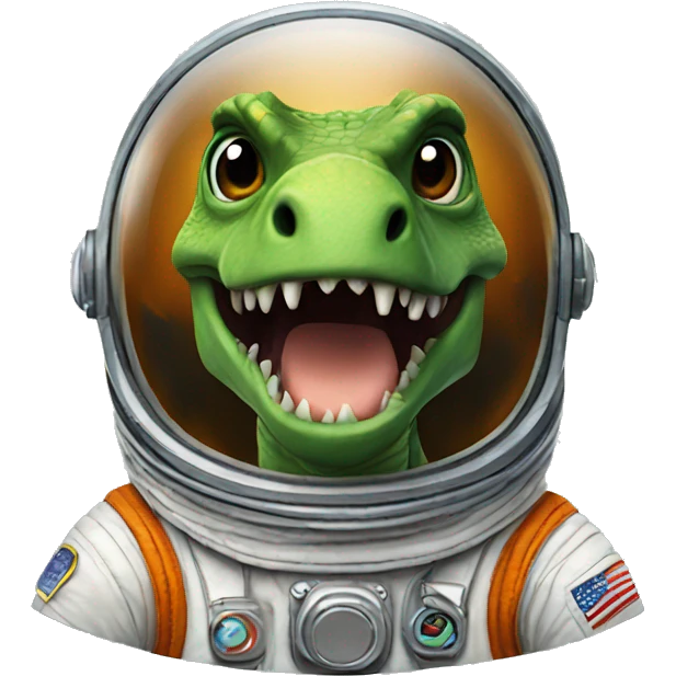 Dinosaur astronaut emoji