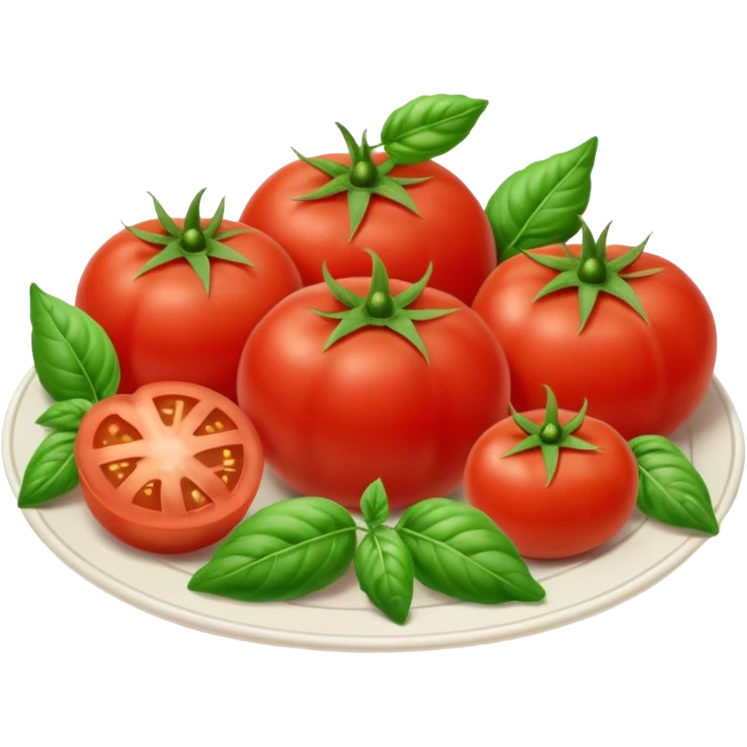 Fai un mix di pomodoro fresco, cipolla, basilico e origano emoji