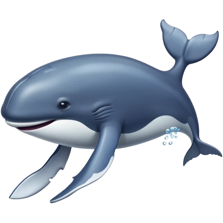 Whale with feet emoji