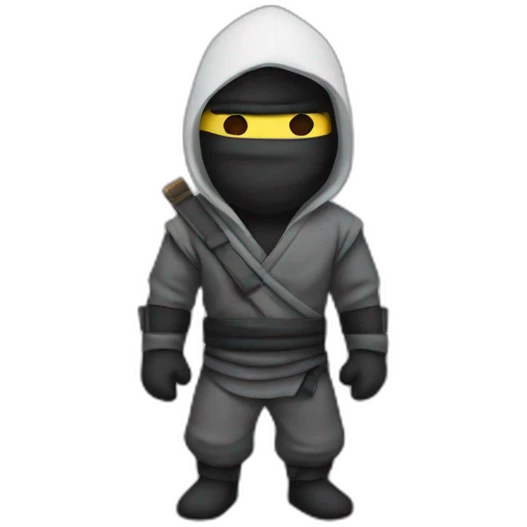 A ninja whit a worker suit emoji