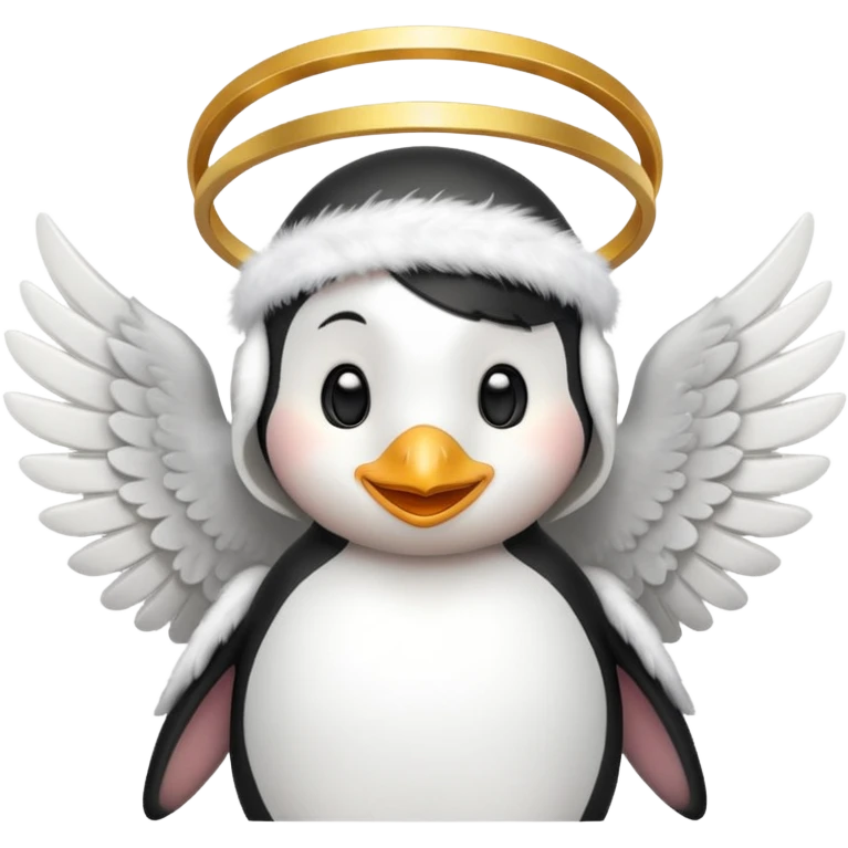 penguin angel emoji