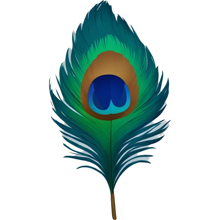 Peacock's feather emoji