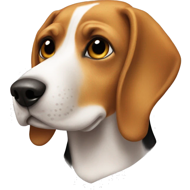 A nice looking beagle  emoji