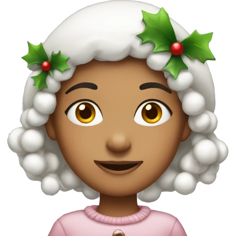 Christmas girl emoji