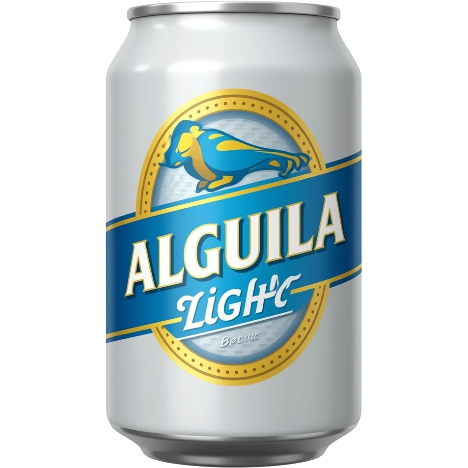 cerveza aguila light en lata emoji