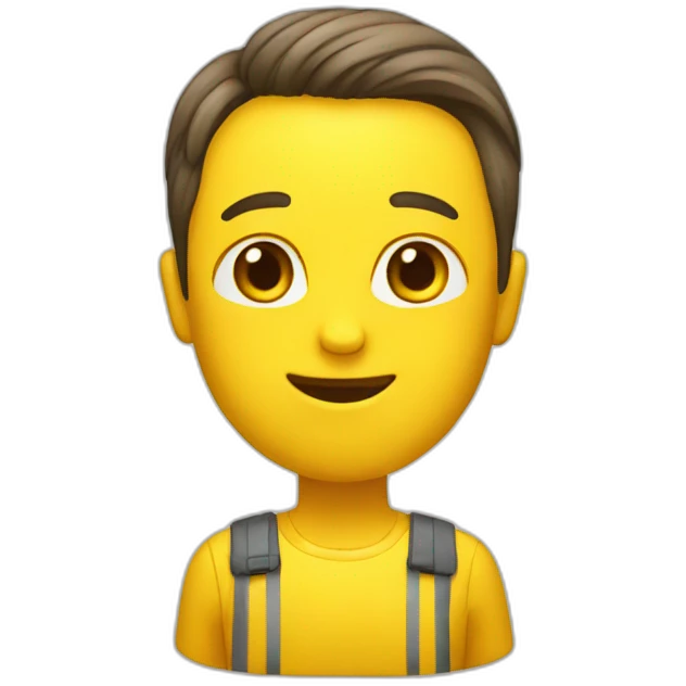 the number one in yellow emoji