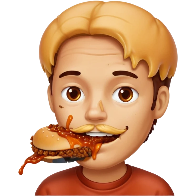 person eating sloppy joe emoji