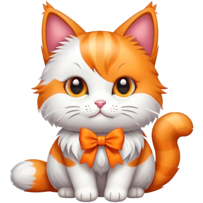 cat with a bow emoji