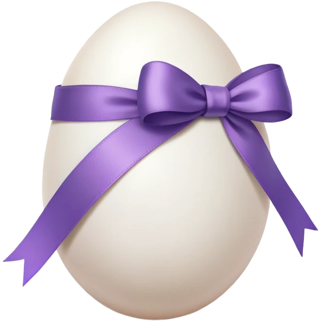 Egg with ribbon emoji