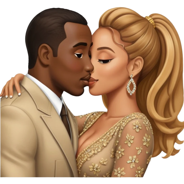 Diddy kissing Beyoncé emoji