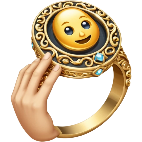 🥵+🤚+💍 emoji