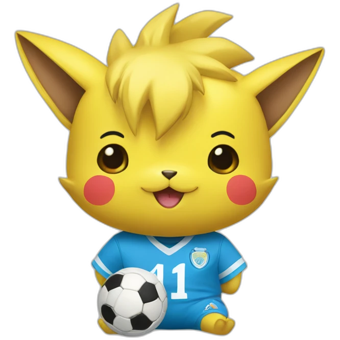 Pikatchu-soccer-fan-marseille emoji